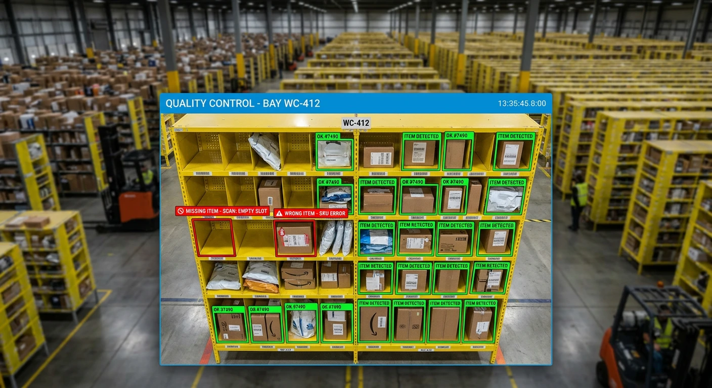 Dendri Design AI warehouse quality control system in operation