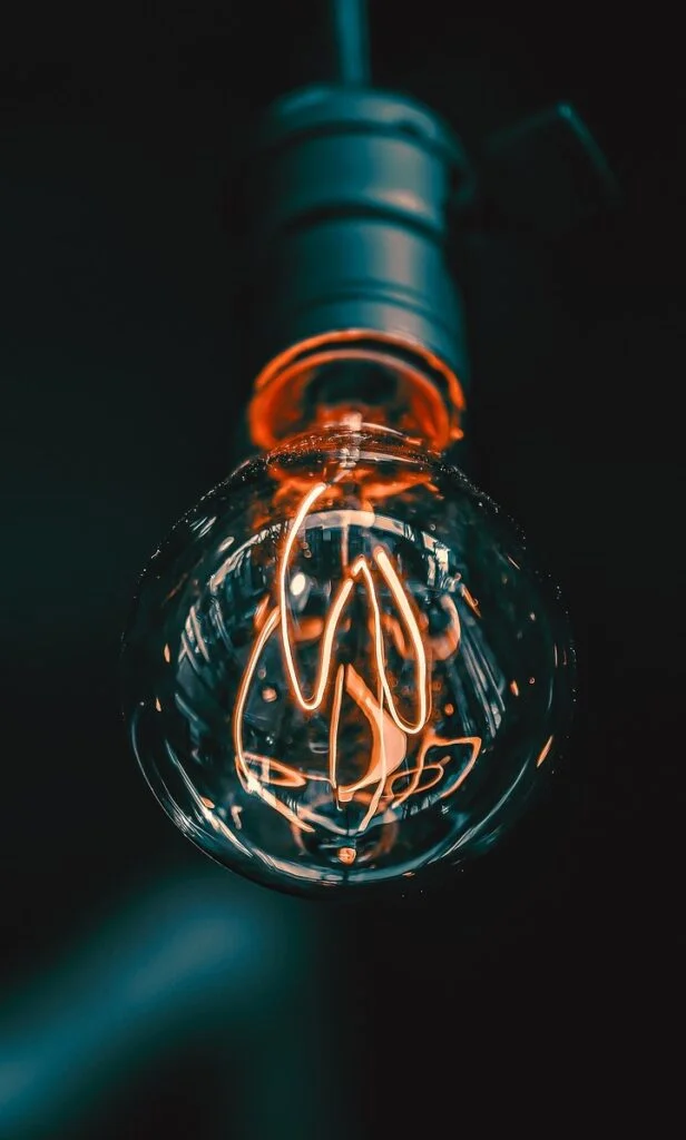 Light bulb that represents innovation as a value of the company