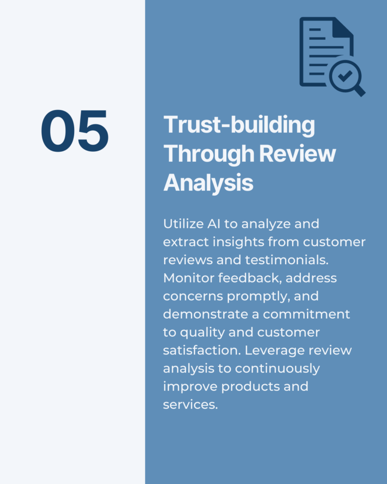 Trust Building Through Review Analysis